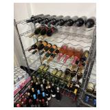 36 x 14 x 46 tall, wine rack/shelves. Rack only