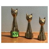 Brass cats (3)