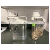 Bird food storage containers (2)