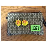 Iowa State Cyclones earrings, clutch