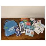 Travel tote, service station, road, travel maps