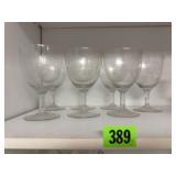 Floral wine glasses