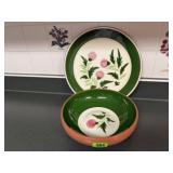 Thistle Stangl pottery serving platter, bowl