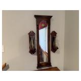 Mirror, wall sconces (2)