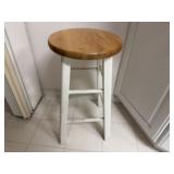 White kitchen stool