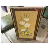 Crewel needlepoint artwork