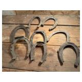 Bucket of horseshoes