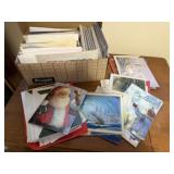 Box of holiday, greeting cards