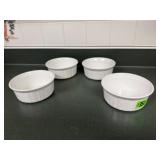 Corningware French White dishes (4)