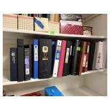 Variety of 3 ring binders