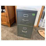 Metal 2 drawer letter size filing cabinet, file