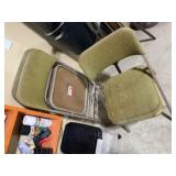 Padded folding chairs (3)
