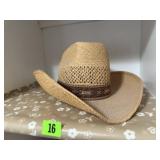 Straw cowboy hat