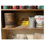 Bailing twine, feed scoop, rope