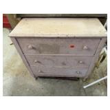Pink dresser, needs TLC