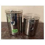 Stainless canisters (2)