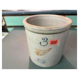 Red Wing 3 gallon stoneware crock