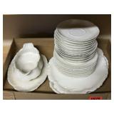 Haviland French white dishes