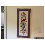 Bird needlepoint artwork