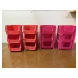 Stacking hardware bins