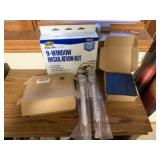 Window insulation kit, rain gauges