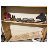 Concrete trowels, window weights, hardware