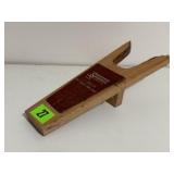 Stockman's wooden boot kick