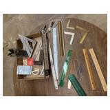 Drafting tools, rulers, protractors, compass,
