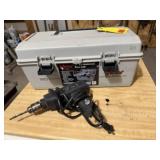 Tool box, Black & Decker 3/8' corded drill