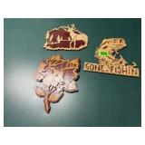 Outdoorsman wood carvings (3)