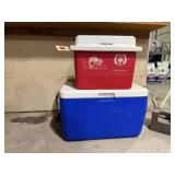 Rubbermaid, Coleman beverage coolers (2)