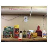 Shelf of consumables, shop supplies