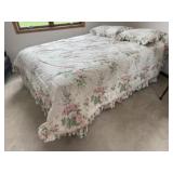 Queen size bed, frame, posture control mattress,