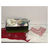 Box of bandanas, handkerchiefs