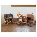 Fall village, houses, accessories