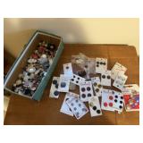 Button collection, button cards