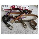 Leather, fashion belts, sailboat blet buckle