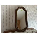 Oblong wall mirror