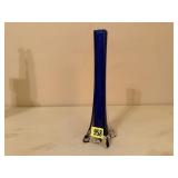 Cobalt blown glass vase