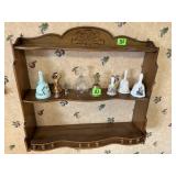 Wall shelf, no contents included