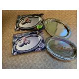 Silver plated trays (3)