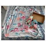 Flamingo scarf, novelties, book