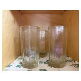 Clear glass drinking glasses (5)