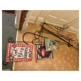 Garden flags, flag stakes, shepherds hooks