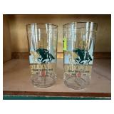Kentucky Derby tall drinking glasses (2)