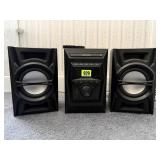 Blackweb CD stereo system, speakers, remote