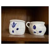 Williamsburg pottery, 2 pieces