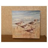 Sandpipers canvas wall art