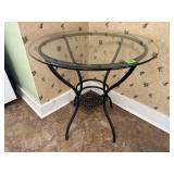 Round glass table