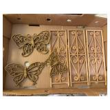Boho decorative screen, butterflies